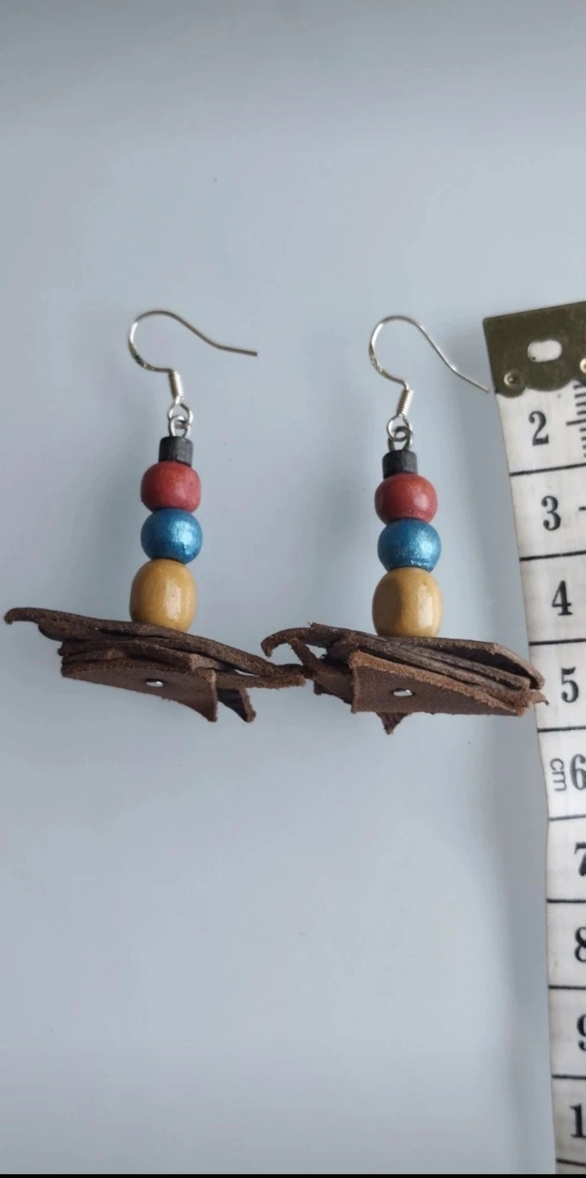 🌟🐂🪾Lindos Pendientes de Cuero y Madera🪾🐂🌟 – photo 2